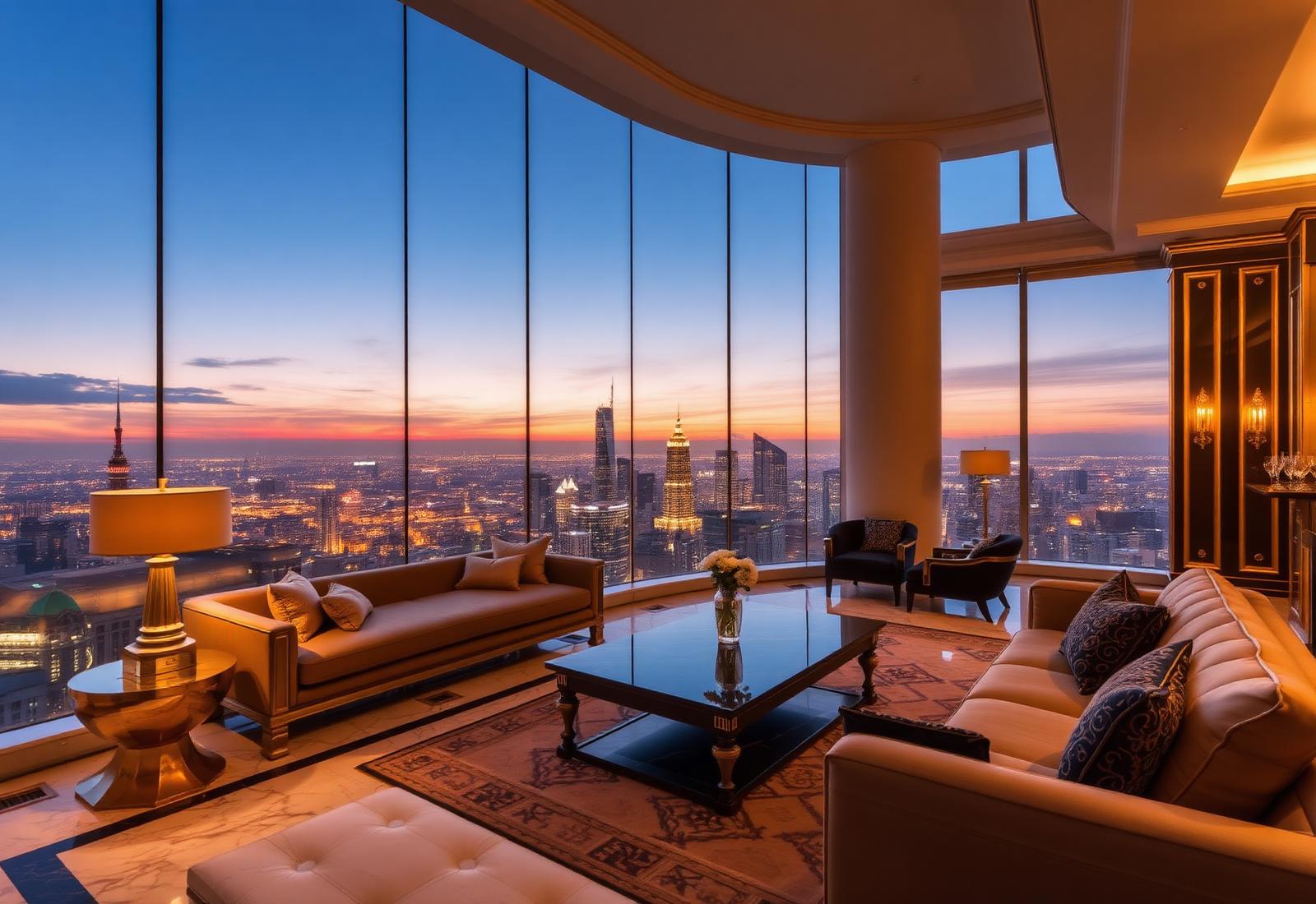 Presidential suite lounge