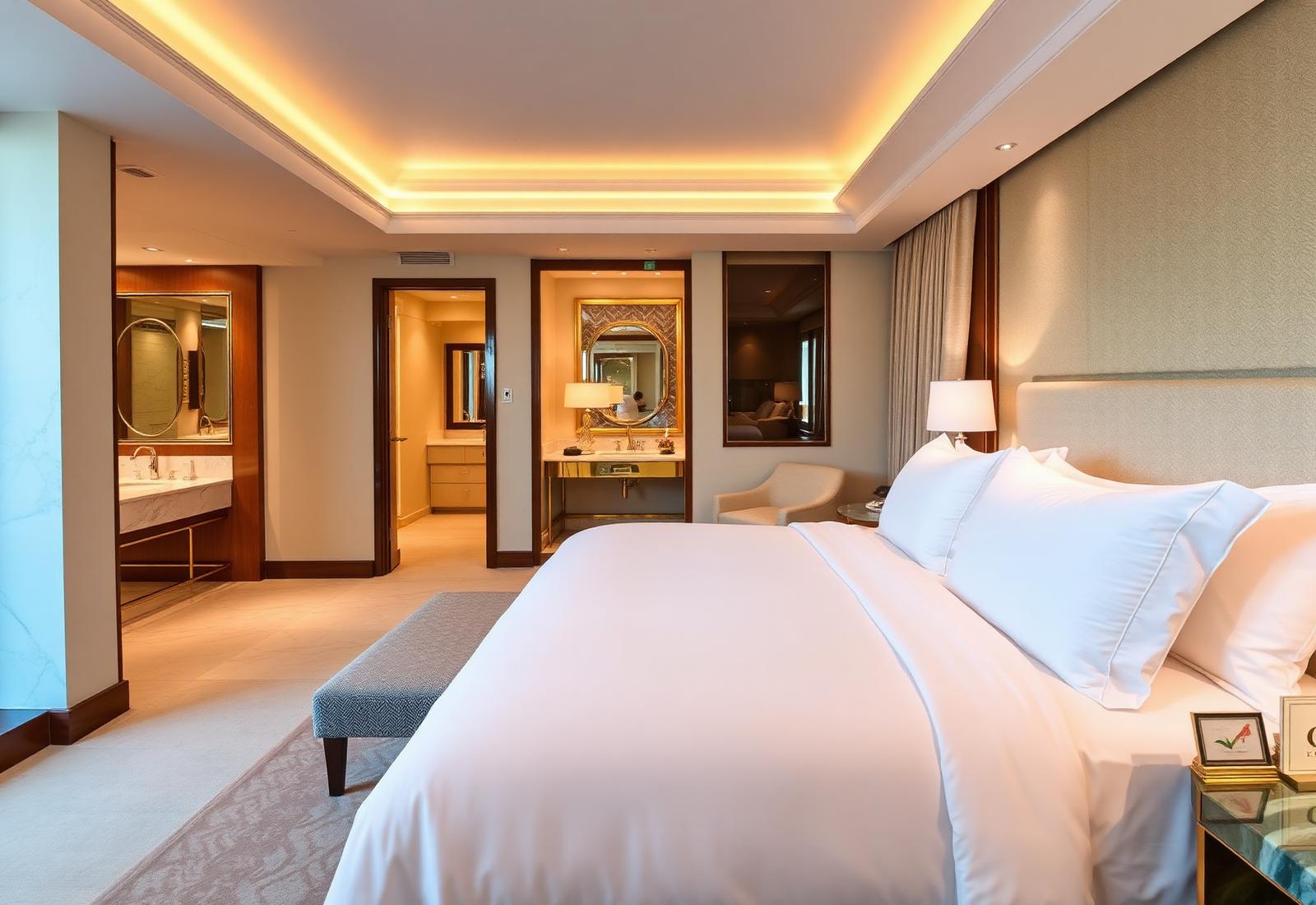 Signature suite interior with king bed